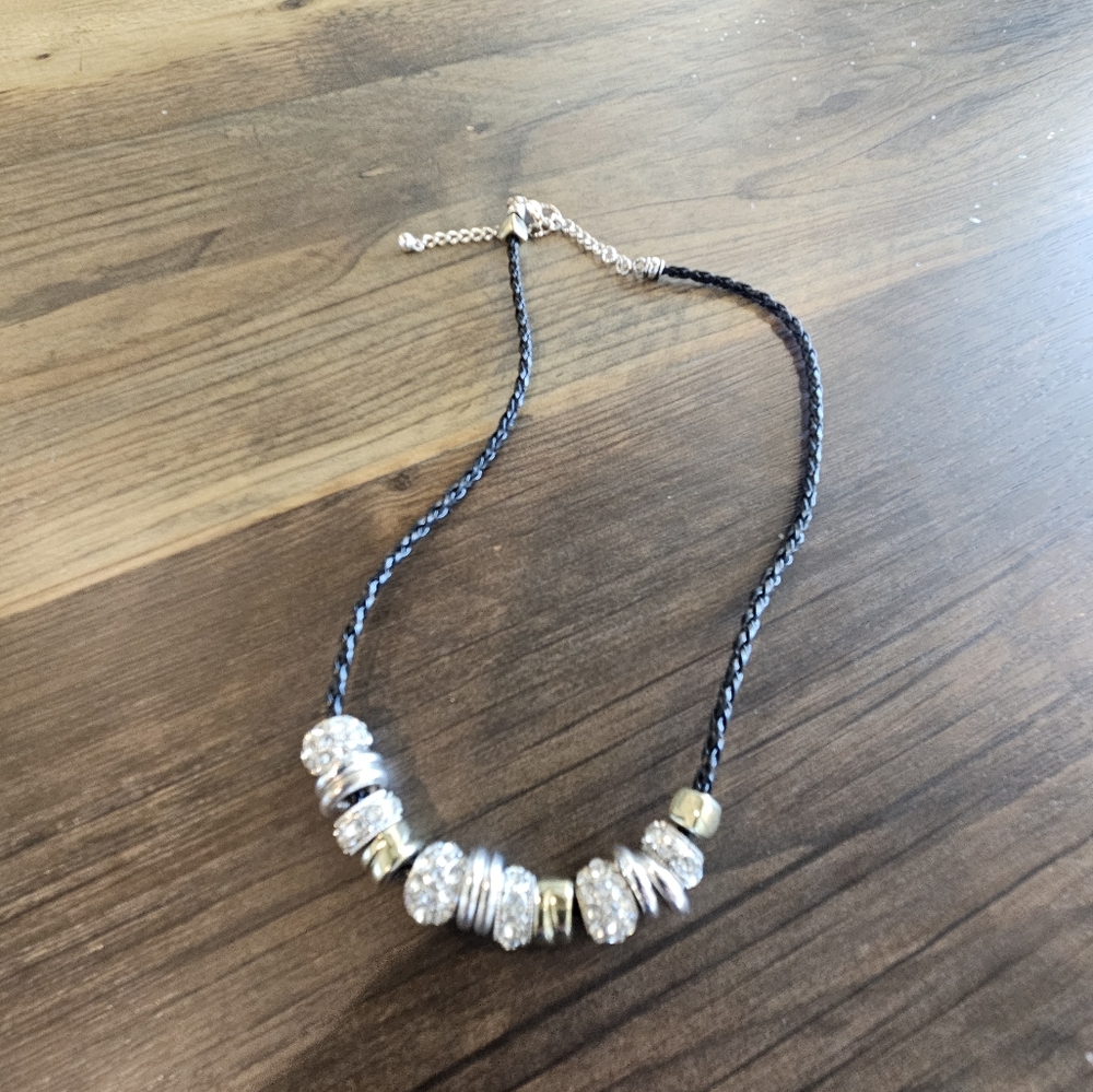 Black and sliver necklace